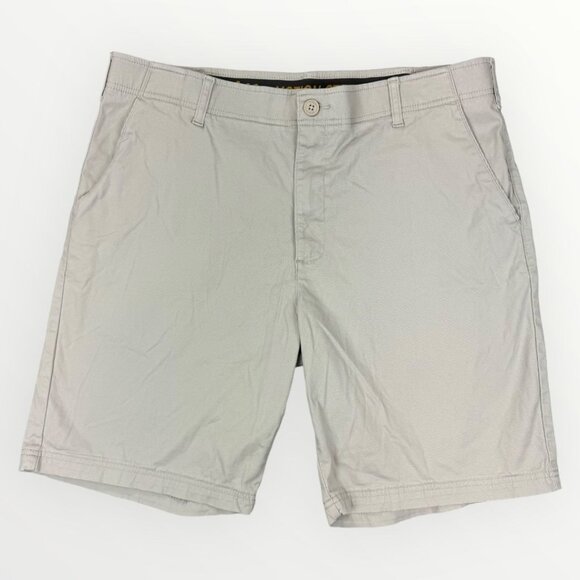 Lee Motion Stretch Premium Select Men's Shorts Off-White Chino Shorts Flat Front - Picture 1 of 6
